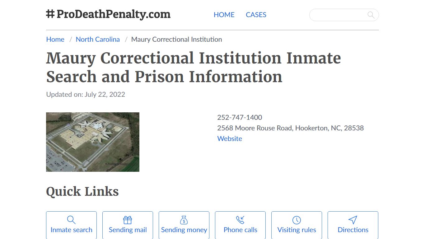 Maury Correctional Institution Inmate Search, Visitation ...